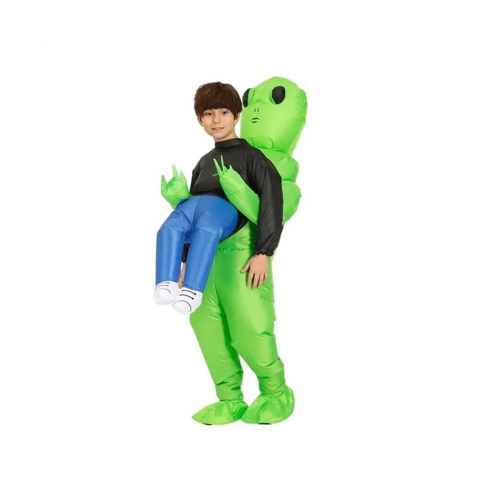 Alien Inflatable Pick Me Up Costume Adult Scary Blow Up Suit Halloween costume - Thumbnail 5