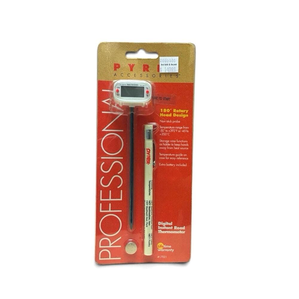 NIP Vintage Pyrex Professional Food Thermometer Digital Instant Read - Thumbnail 3