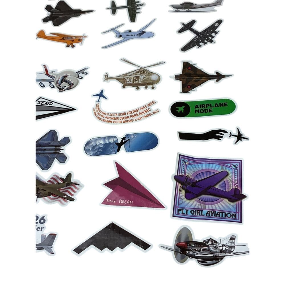 100 Sheets Airplane Truck Mixed Stickers New