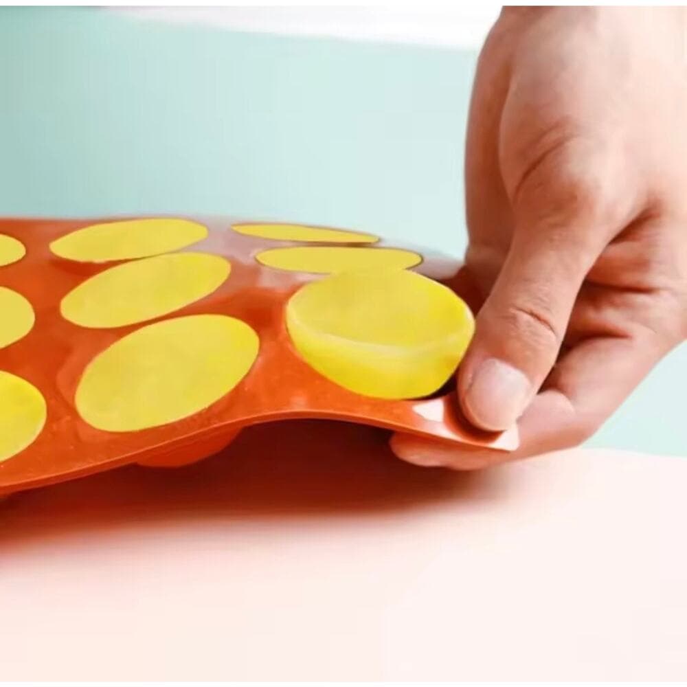 3 Piece Holes Half Ball Sphere Round Silicone Mold 3D Brownie Pudding Mousse - Thumbnail 6
