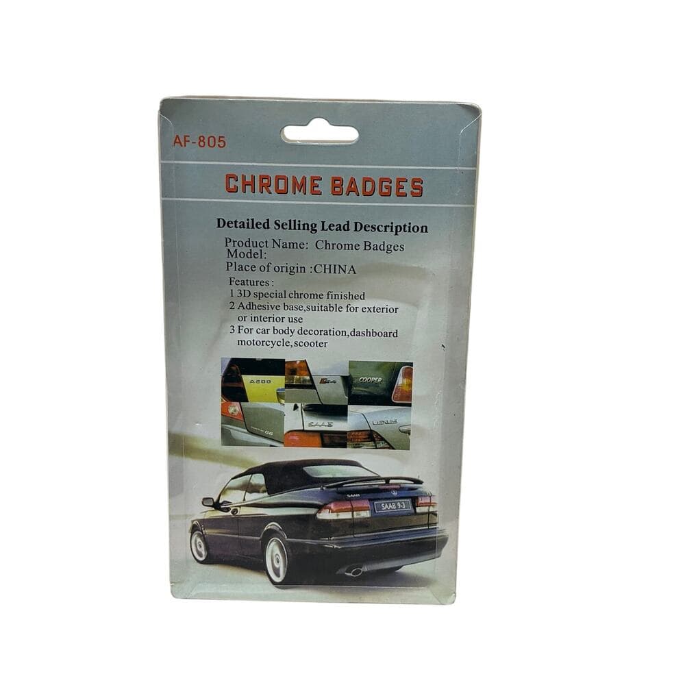 Chrome Badges For Cars New