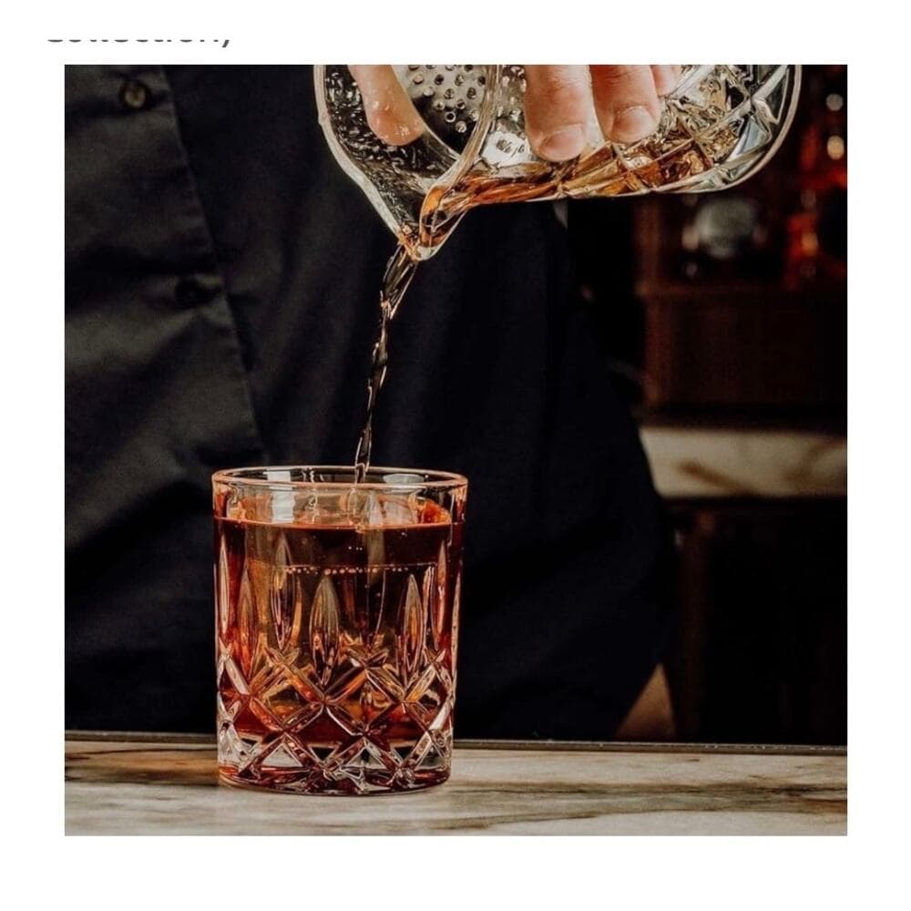 Men’s Bar at the Astor Crystal Old Fashioned Glasses, 2-Piece Set – Vintage - Thumbnail 4