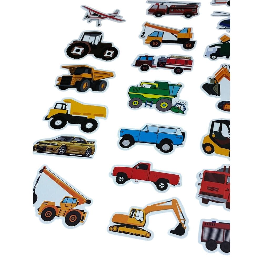 100 Sheets Airplane Truck Mixed Stickers New - Thumbnail 5