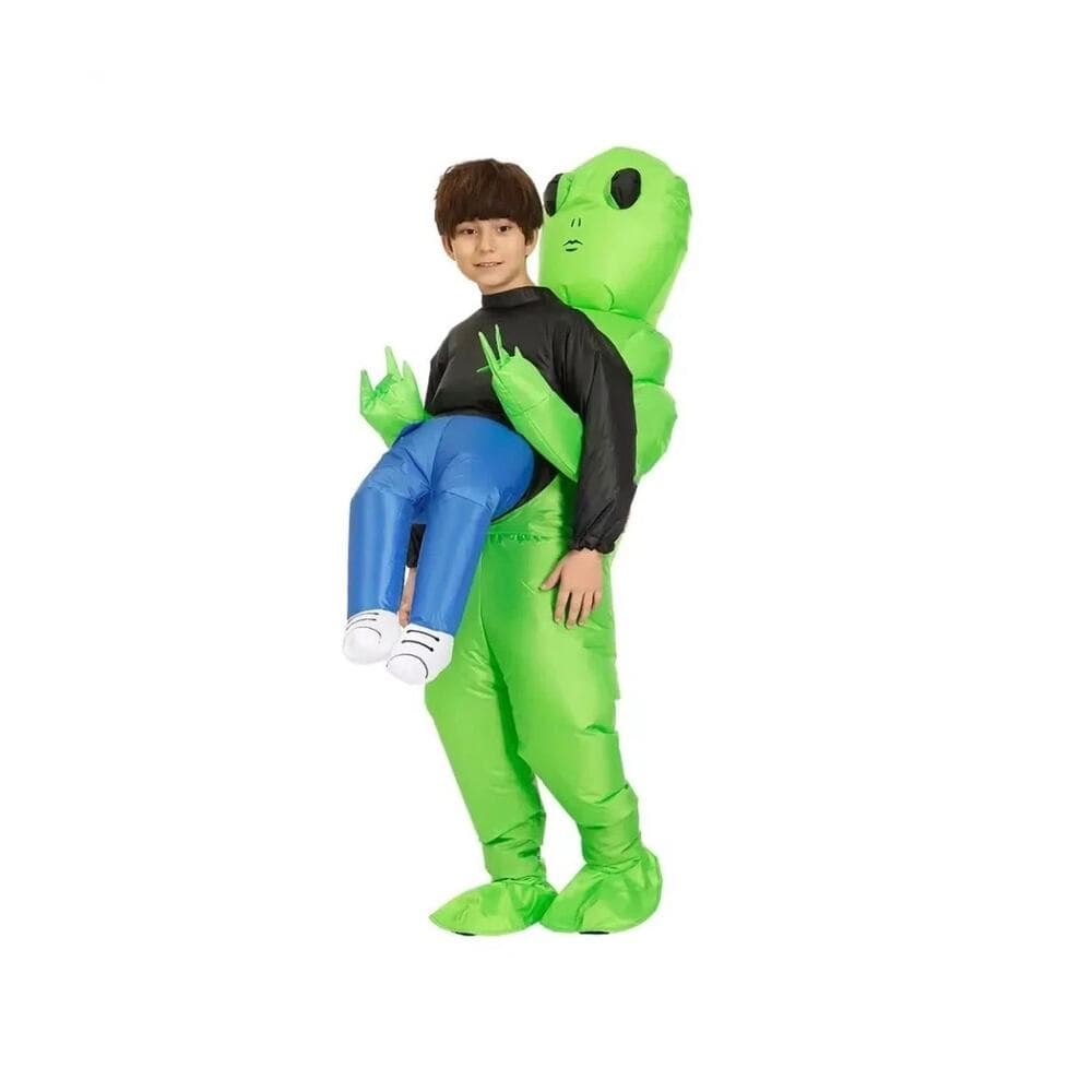 Alien Inflatable Pick Me Up Costume Adult Scary Blow Up Suit Halloween costume - Thumbnail 3