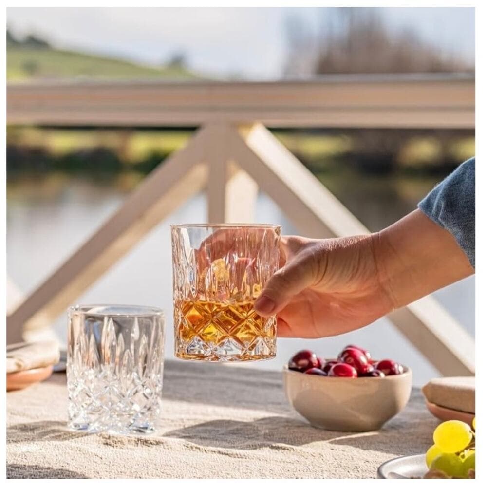 Men’s Bar at the Astor Crystal Old Fashioned Glasses, 2-Piece Set – Vintage - Thumbnail 2
