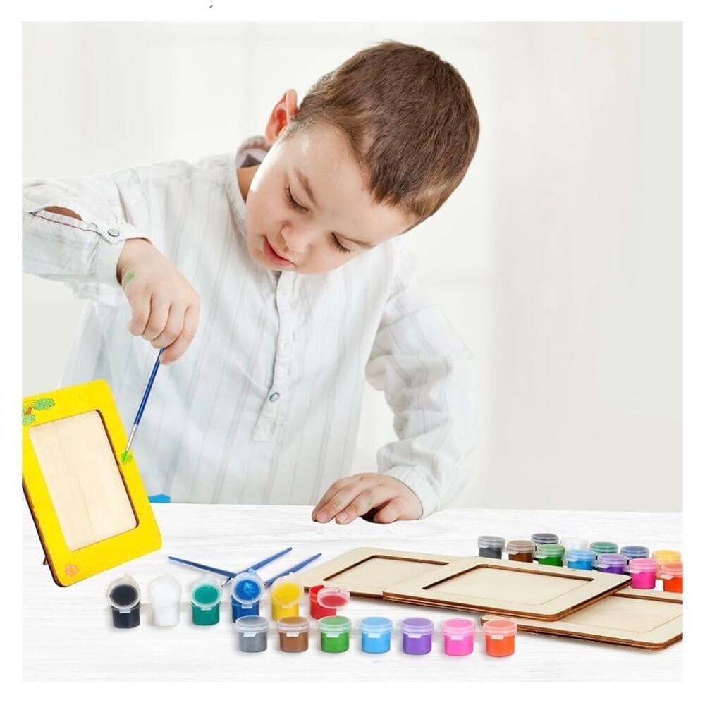 Picture Frame Painting Craft Kit, Paint 6 Custom Wood Picture Frames - Thumbnail 2