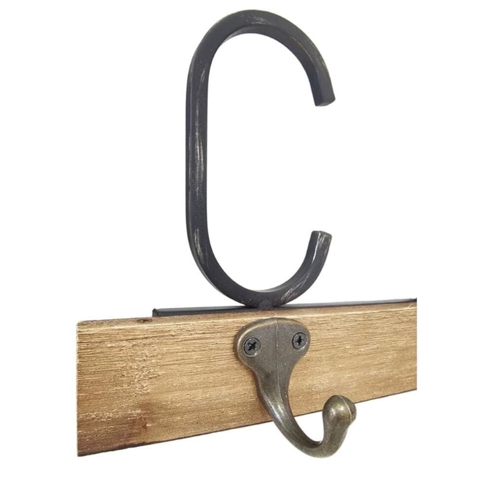 Vintage Farmhouse Metal Tube Letter Coffee Sign Coffee Mugs Rack - Thumbnail 4