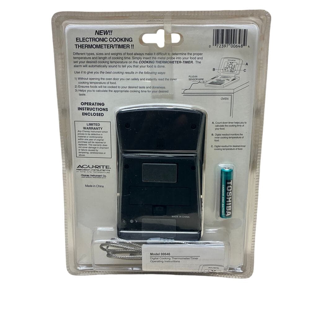 Acurite Essentials Digital Cooking Thermometer/Timer