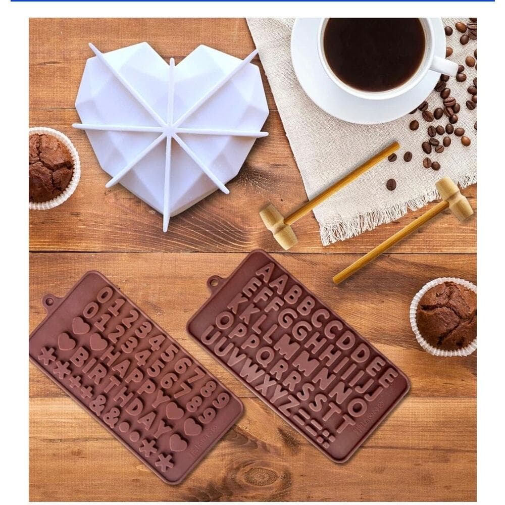 3D Love Heart Diamond Shaped Chocolate Molds Tools Bakeware Cake Mold Handmade - Thumbnail 5