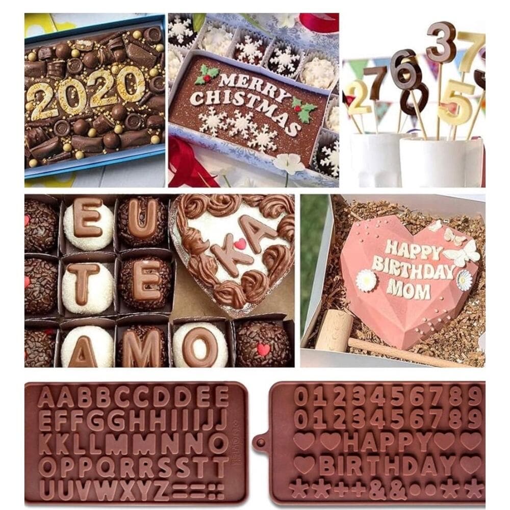 3D Love Heart Diamond Shaped Chocolate Molds Tools Bakeware Cake Mold Handmade - Thumbnail 4