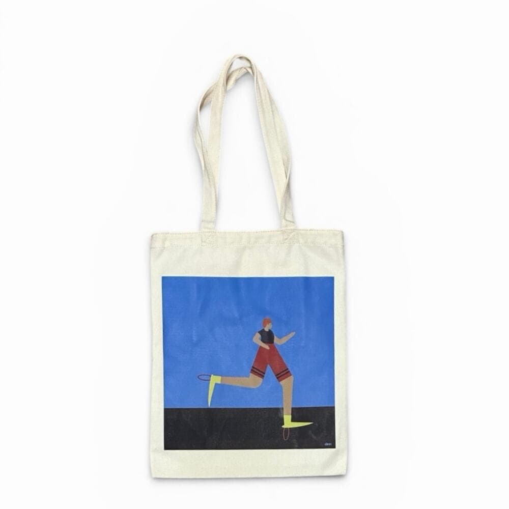 cotton tote bag featuring a colorful graphic - Thumbnail 5