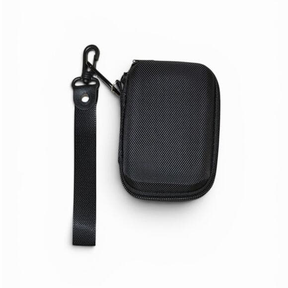 black hard shell travel pouch 4” L X 3” W - Thumbnail 6