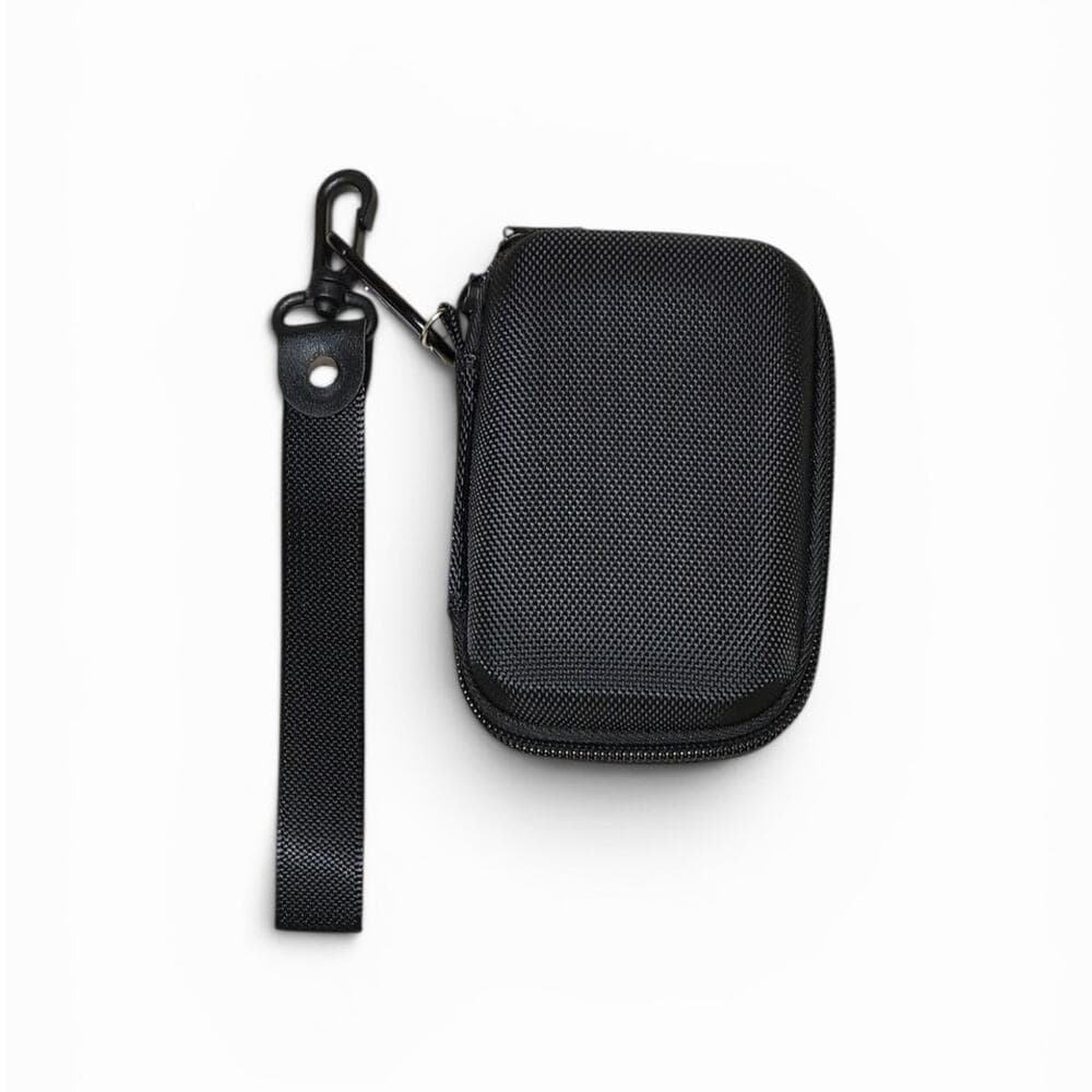 black hard shell travel pouch 4” L X 3” W - Thumbnail 5
