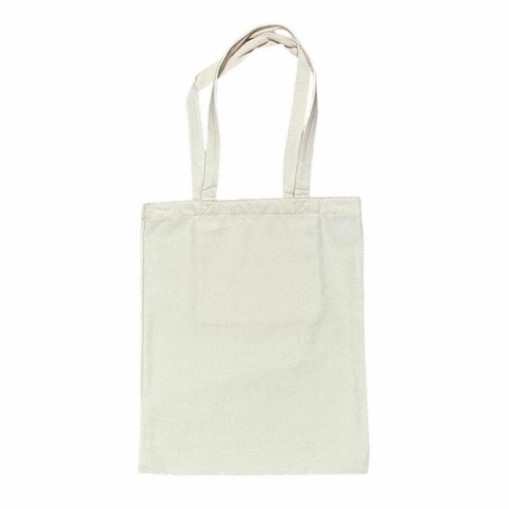 black tote bag featuring an artistic graphic print 13” W X 17” L