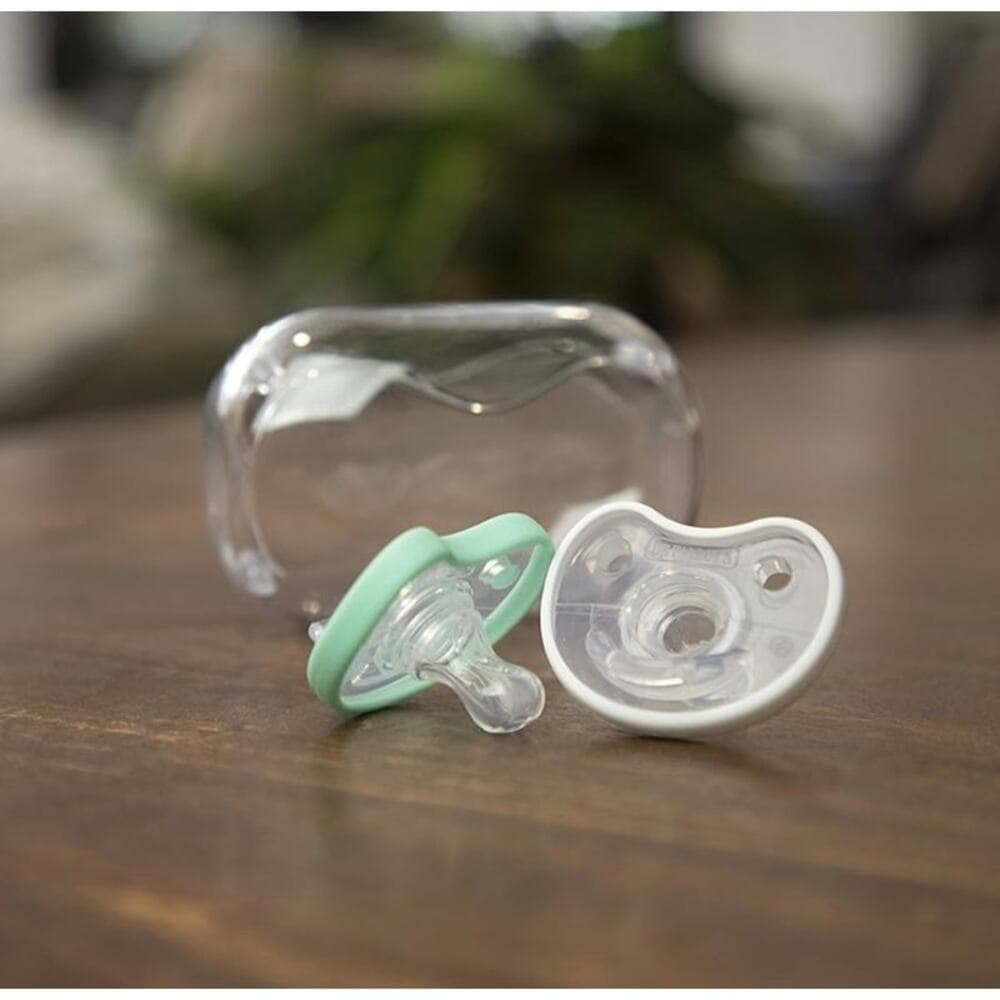Dr. Talbot's Soft-Flex Orthodontic Pacifiers 0-6 Months, Aqua/White, 2 Pack - Thumbnail 6