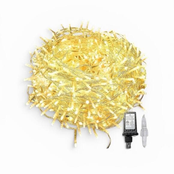 Connectable String Lights Indoor Outdoor Clear Wire Warm White Christmas Lights - Thumbnail 11