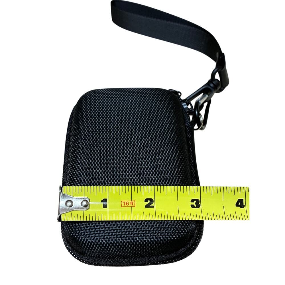 black hard shell travel pouch 4” L X 3” W - Thumbnail 3