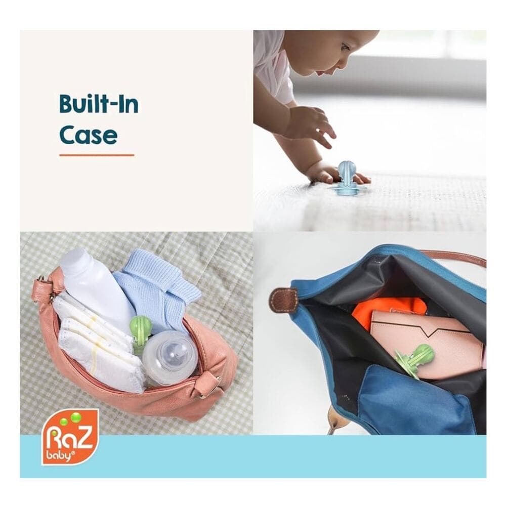 RaZbaby Keep-It-Kleen Baby Pacifier 2-Pack Closes When Dropped - Thumbnail 2
