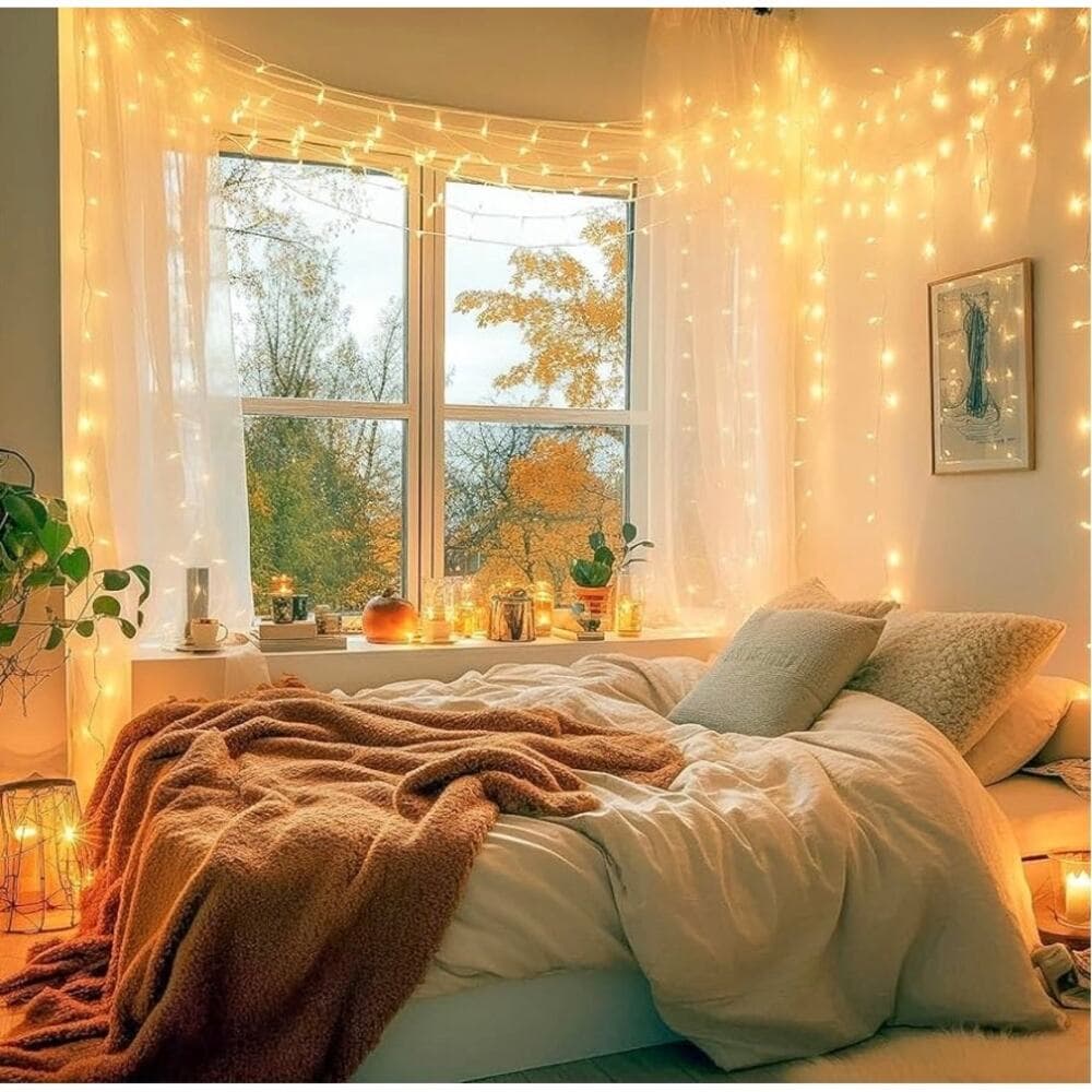 Connectable String Lights Indoor Outdoor Clear Wire Warm White Christmas Lights - Thumbnail 8