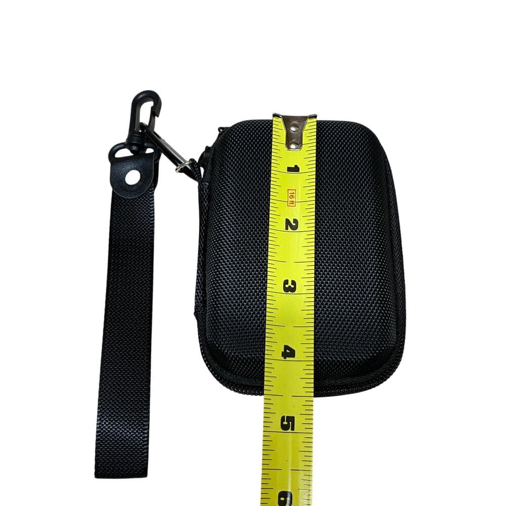 black hard shell travel pouch 4” L X 3” W - Thumbnail 2