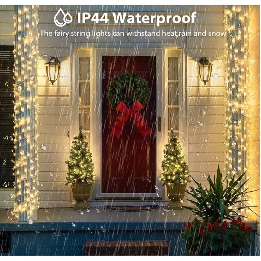 Connectable String Lights Indoor Outdoor Clear Wire Warm White Christmas Lights - Thumbnail 5