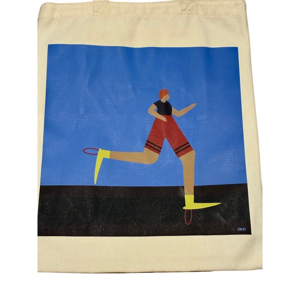 cotton tote bag featuring a colorful graphic - Thumbnail 3