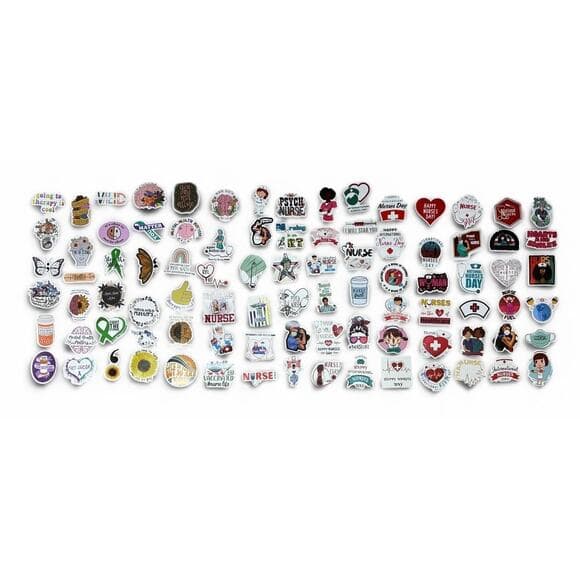 100 Piece Mental Health Nurse Stickers - Thumbnail 6