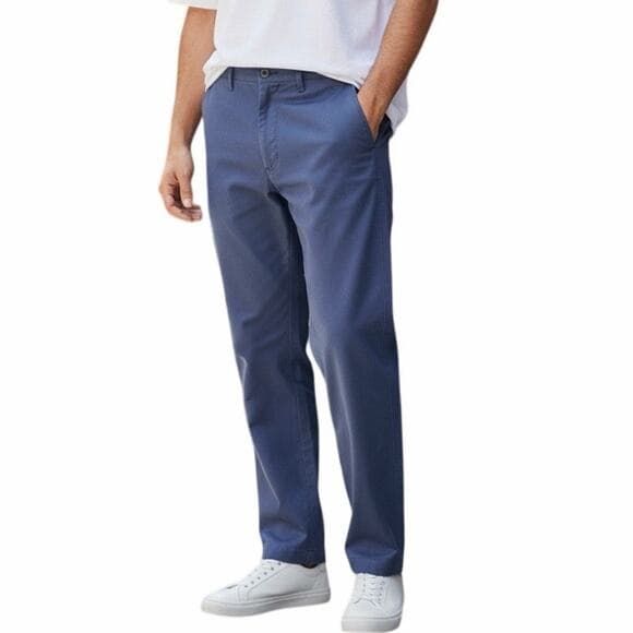 IPAI Men’s Linen Cotton Flat Front Regular Fit Dress Pants Solid Size 34 - Thumbnail 8
