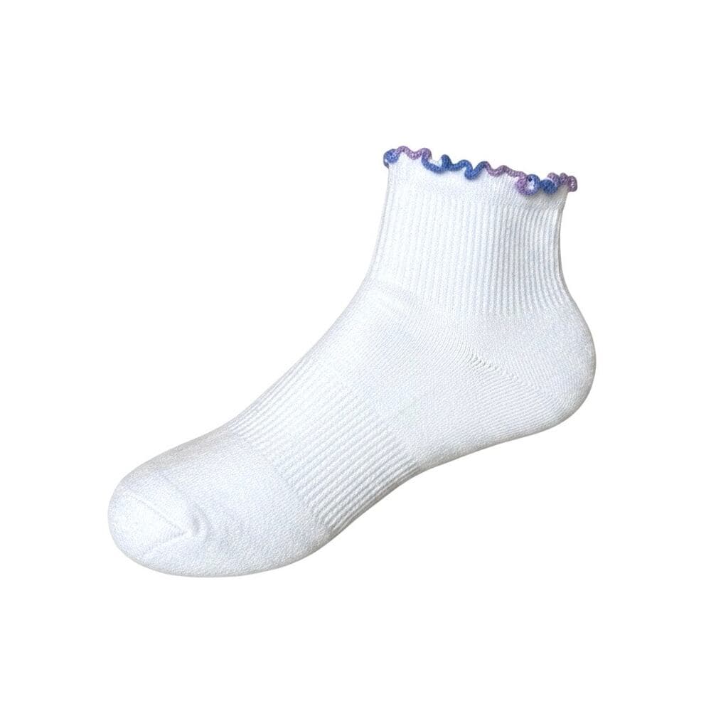 Joy Lab Ankle Socks 2 Pairs Purple & Blue Size 4-10 Kids - Thumbnail 4