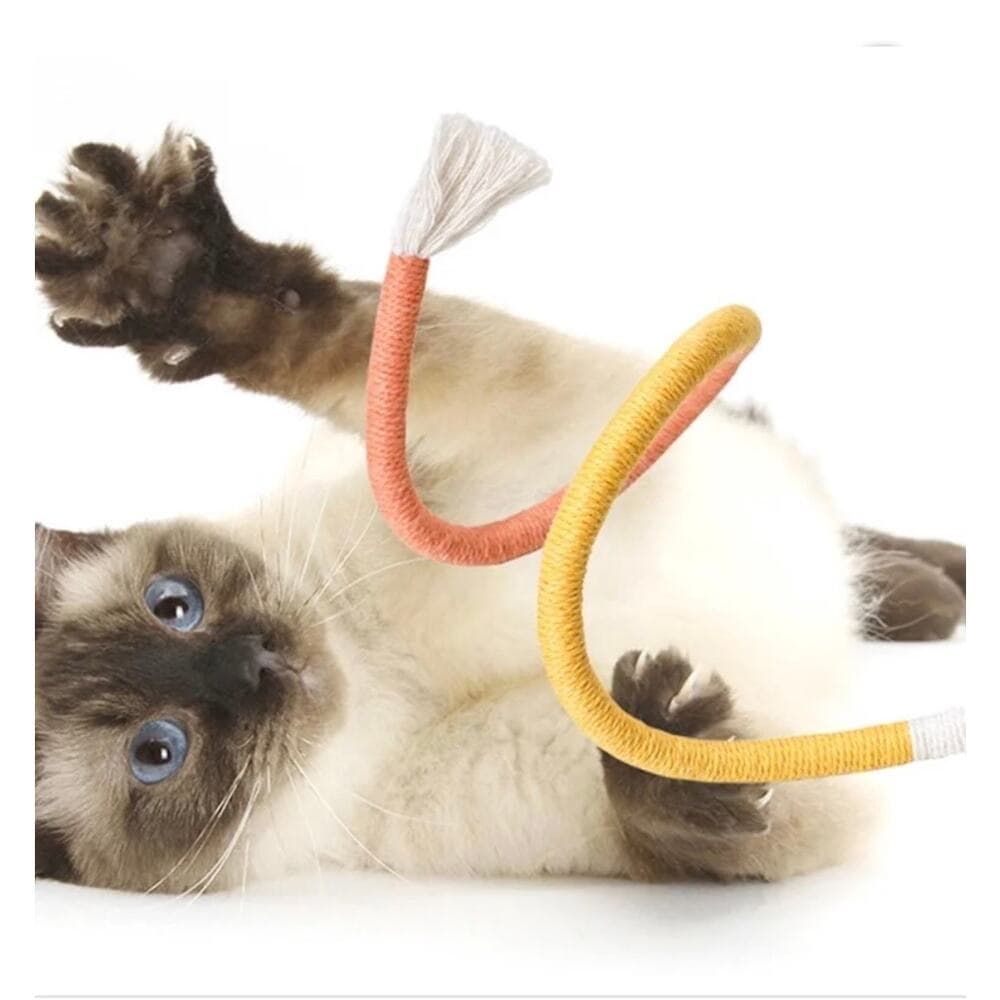 Cat Toy Bite Rope Funny Wear Resistant Home Portable Educational Toys - Thumbnail 7
