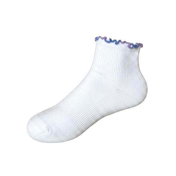 Joy Lab Ankle Socks 2 Pairs Purple & Blue Size 4-10 Kids - Thumbnail 5