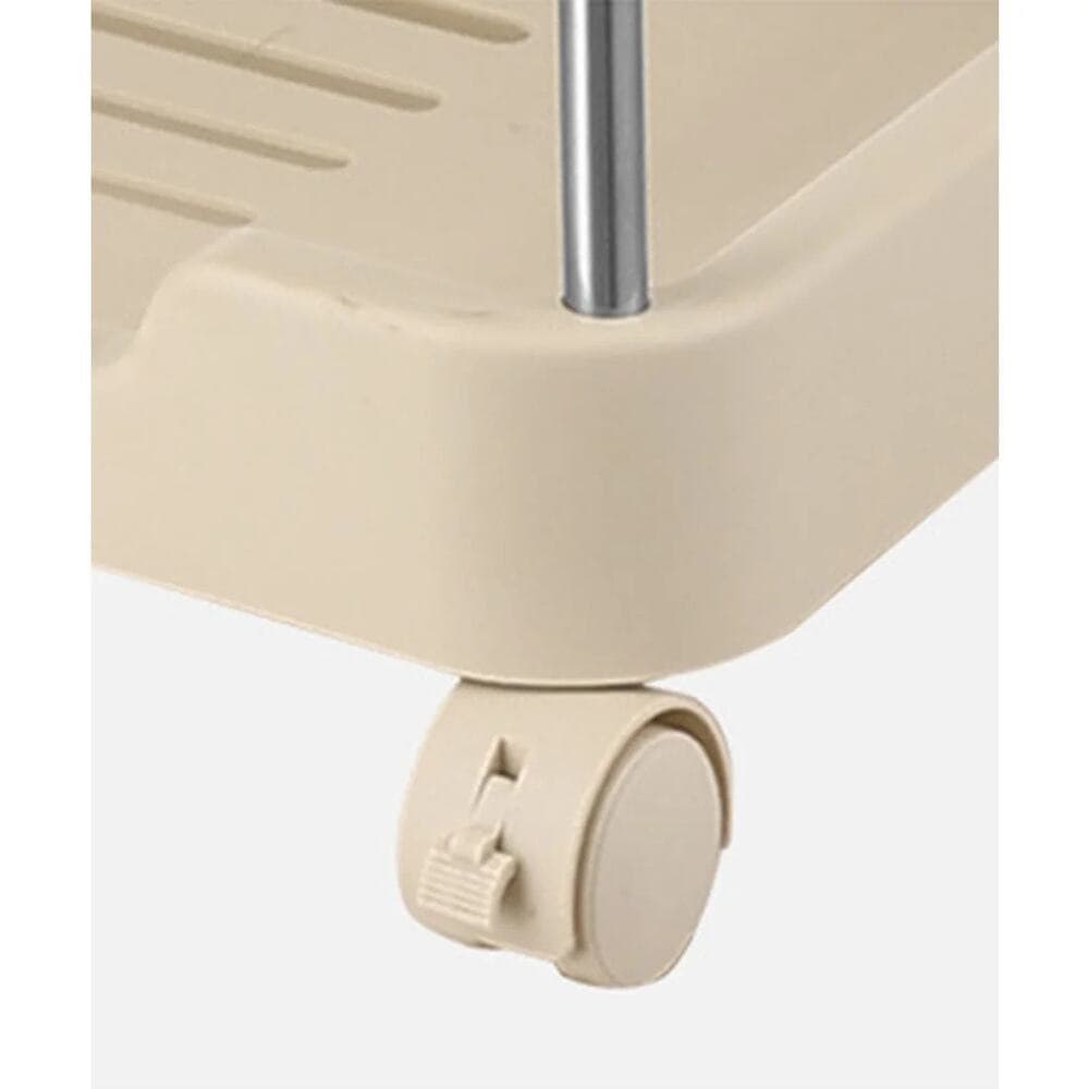 3-tier rolling utility cart with a top handle and drawer feature. - Thumbnail 15