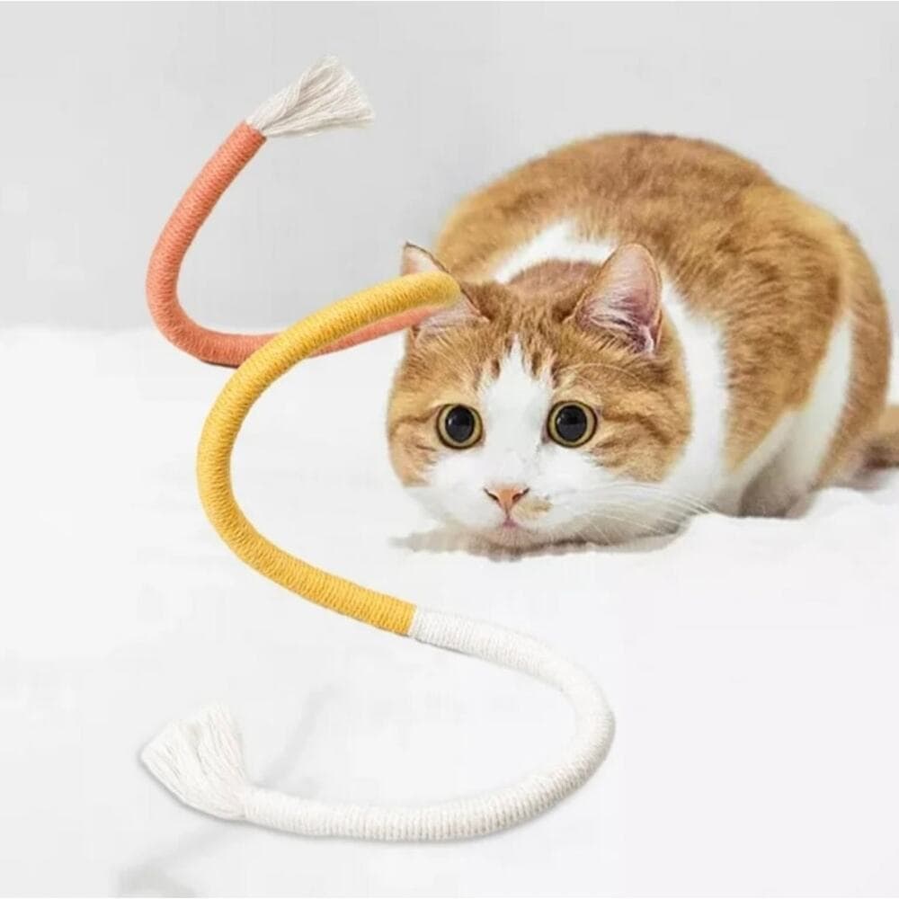 Cat Toy Bite Rope Funny Wear Resistant Home Portable Educational Toys - Thumbnail 6
