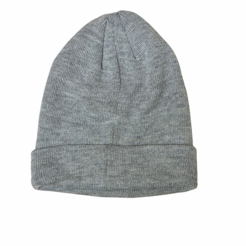 Nike Gray Beanie Hat With Pink Nike Check On It For Kids - Thumbnail 3