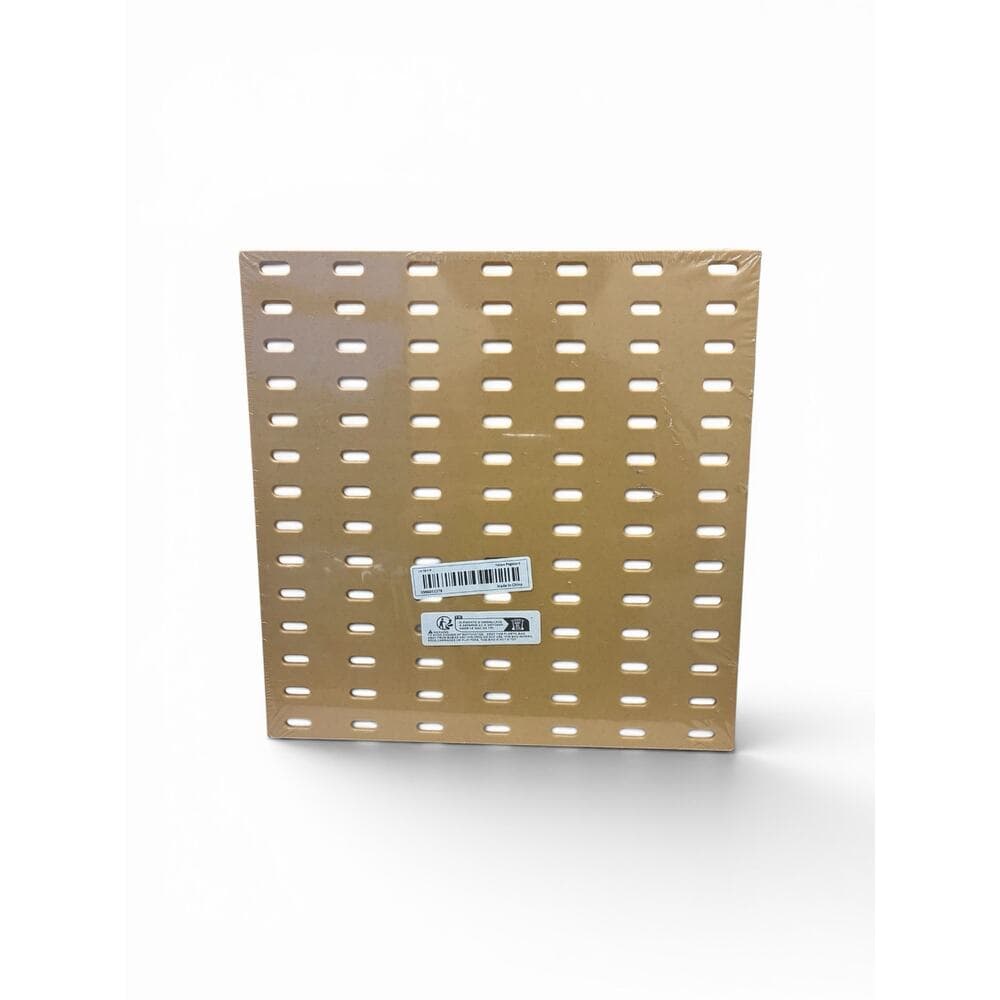 Pegboard Wall Organizer,Wall Display Decoration Perforation 11” X 11” beige - Thumbnail 2