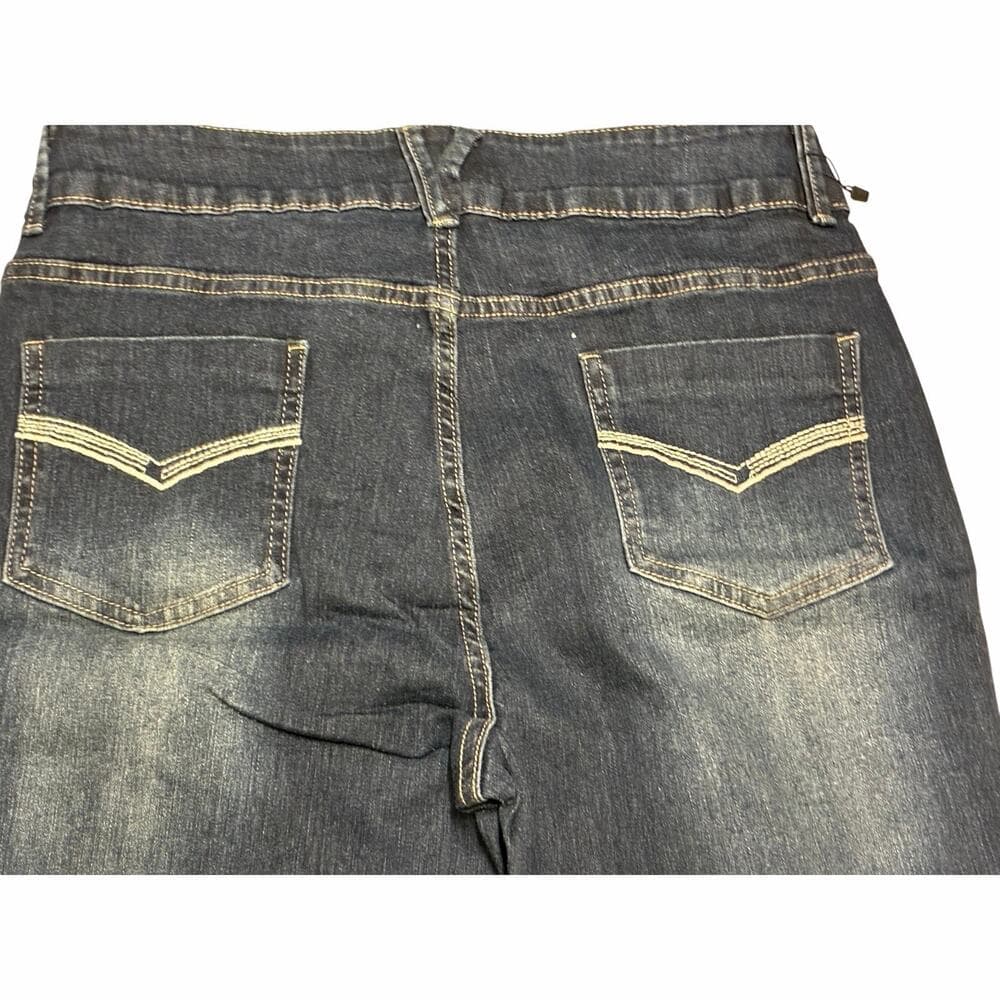 EMMIOL Stretchy Denim Pants Blue Large - Thumbnail 5