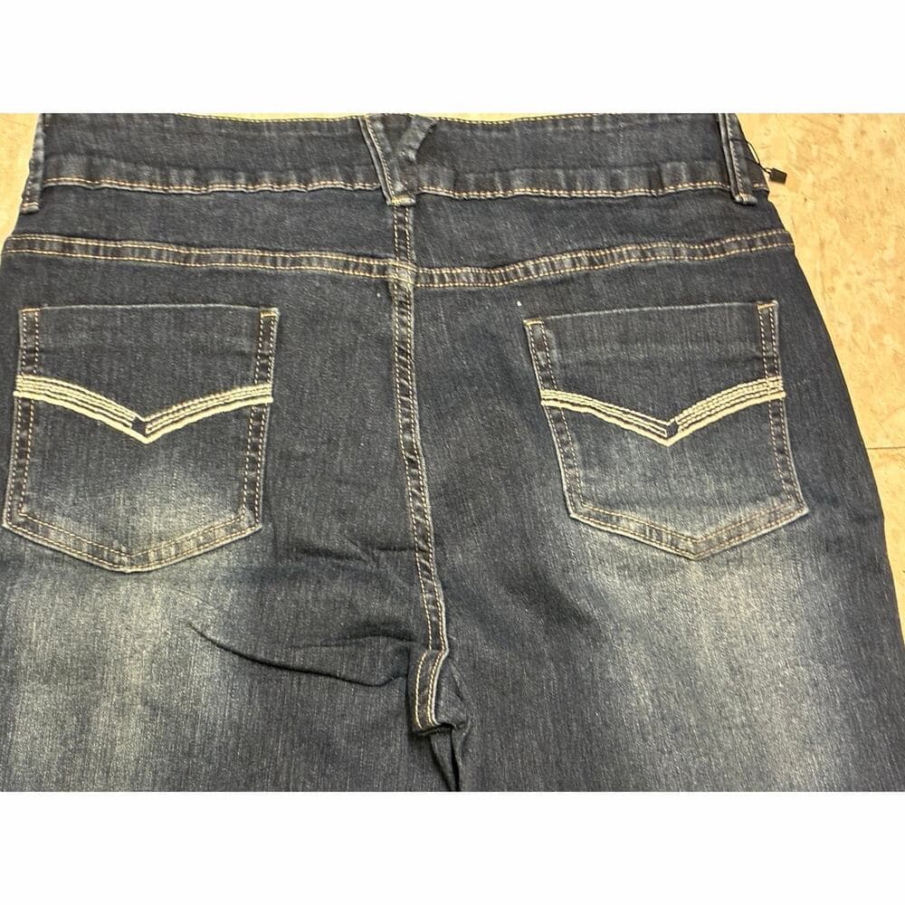 Emmiol Stretchy Denim Pants Blue Medium New Women’s - Thumbnail 5