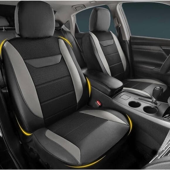 kingphenix Car Seat Covers: 2-Pack Front Cars Seat Protector Gray - Thumbnail 9