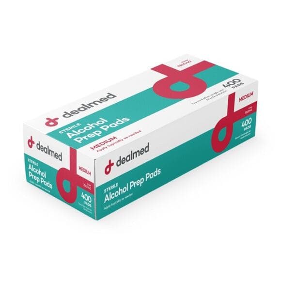 Dealmed Alcohol Prep Pads, Medium, Latex-Free, Gamma Sterilized 400 Counts - Thumbnail 7
