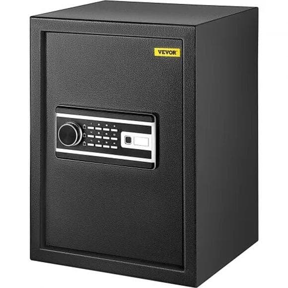 VEVOR Safe Box, 2.1 CU.FT Fingerprint Safe Box for Money with 2 Keys - Thumbnail 13