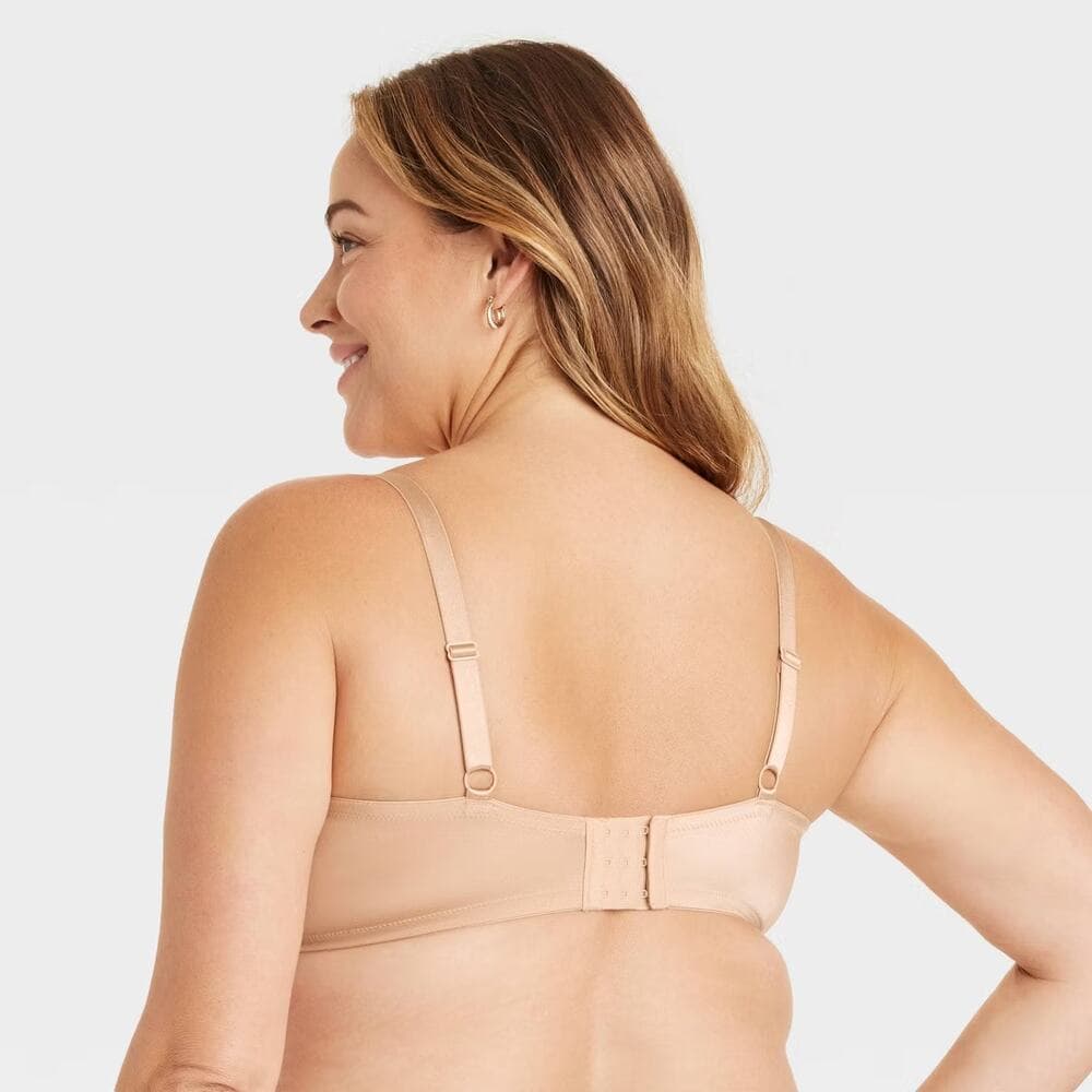Women's Demi T-Shirt Push-Up Bra - Auden Pearl Tan 40C Light Lift, Molded Cup - Thumbnail 2