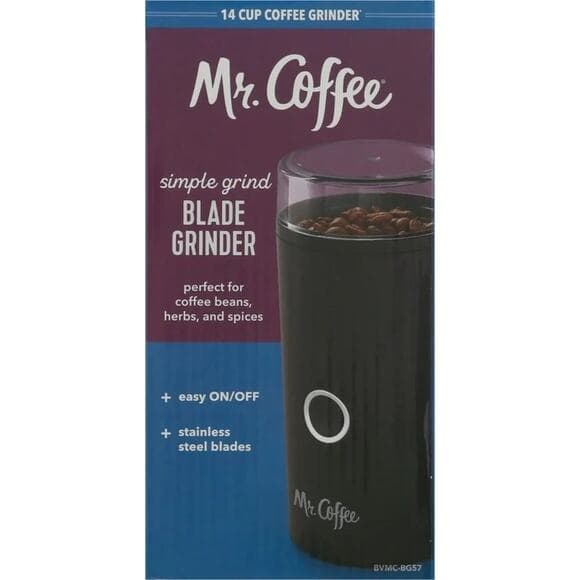 Mr. Coffee Simple Grind 14 Cup Coffee Grinder, Black - Thumbnail 9