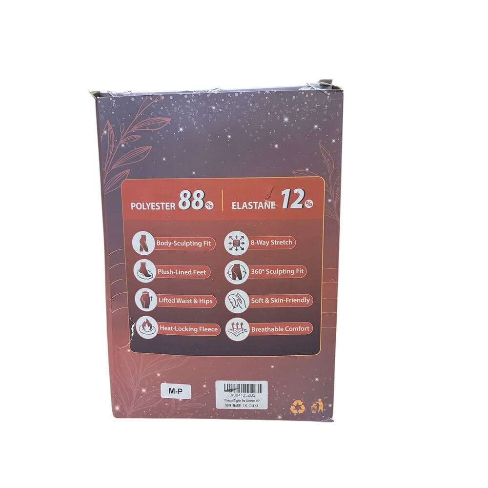 Fleece Lined Thermal Tights-Warm Fake Translucent Pantyhose LNMBFV - Thumbnail 8
