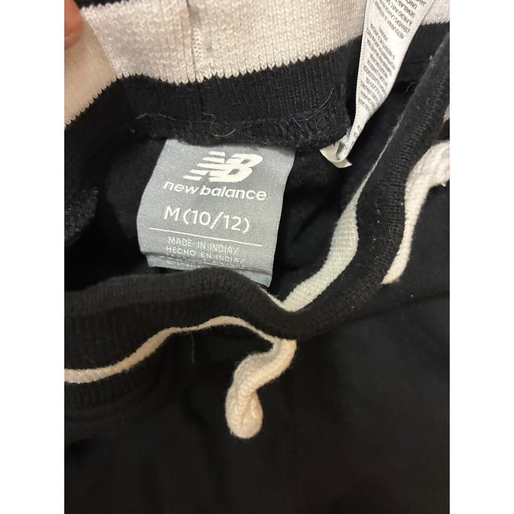 New Balance Black & White Track Sweat Suit Top 14/16 Bottom 10/12 - Thumbnail 3