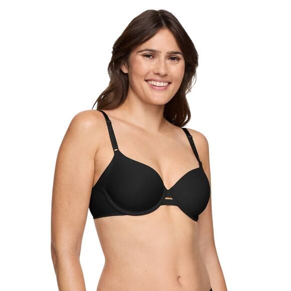 Auden Women's Cotton Unlined Demi Bra, Size 36C - Black - Thumbnail 6