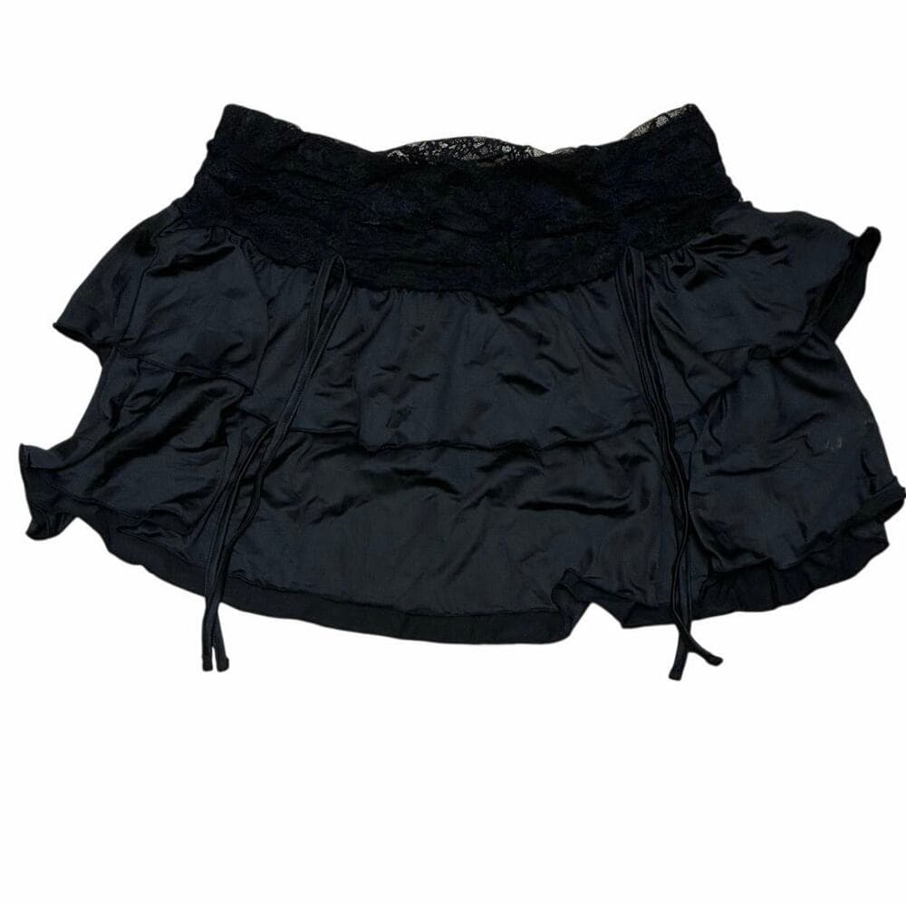 Avidlove Women's Pleated Mini Skirt Lace High Waisted Ruffles. Size XL - Thumbnail 3