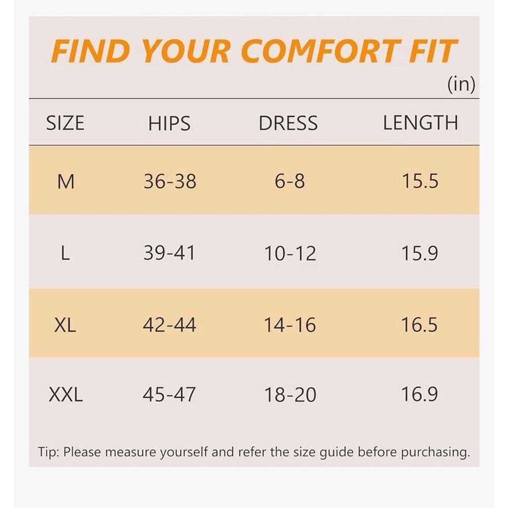 Geronmine Women's Slip Shorts for Under Dresses Anti Chafing High Waisted Sz L - Thumbnail 3