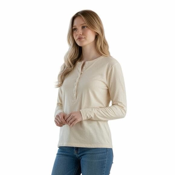 Universal thread Women’s Long Sleeve Top With 6 Buttons On it Size X-Large - Thumbnail 7