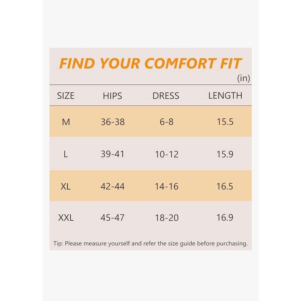 Geronmine Women's Slip Shorts for Under Dresses Anti Chafing High Waisted - Thumbnail 3