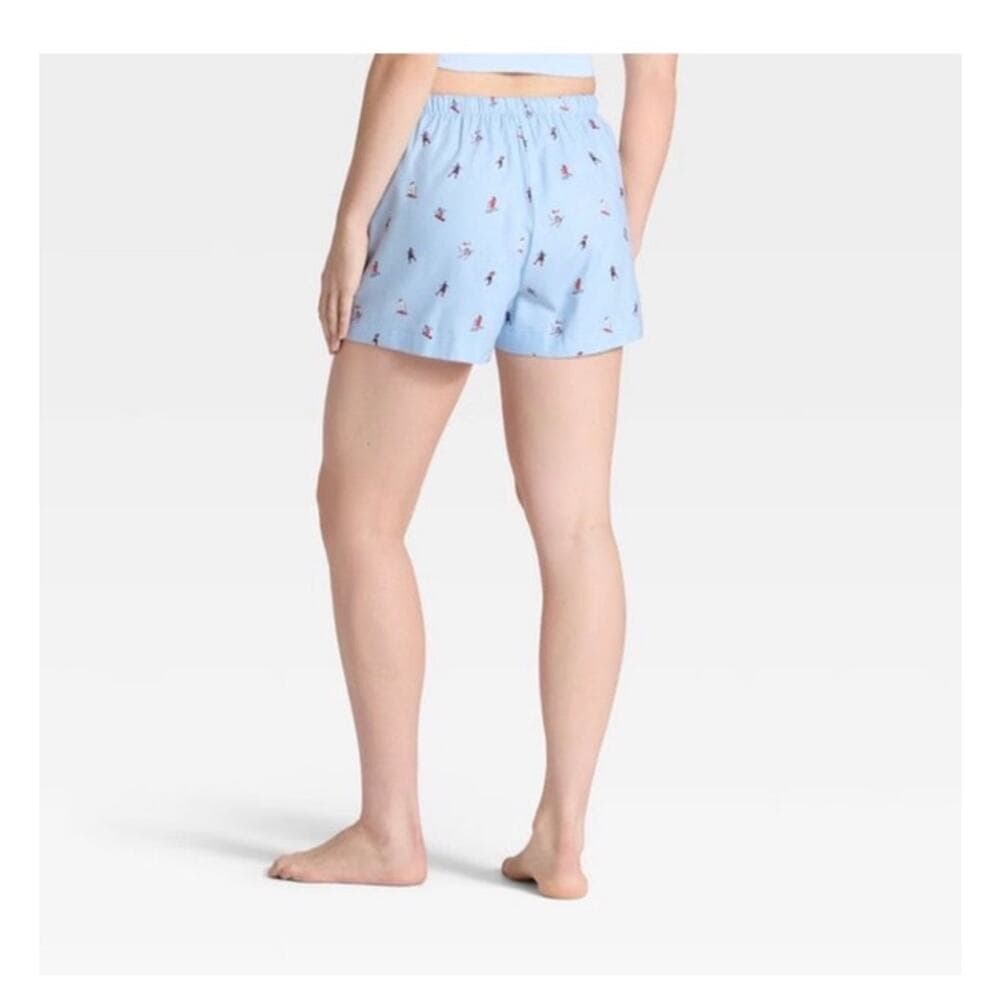 Auden Women’s Ski Print Flannel Pajama Shorts Size Small - Thumbnail 4